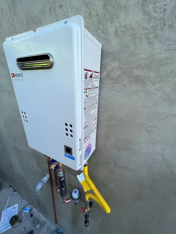 Tankless water heater installation for North Springs Apartments homes