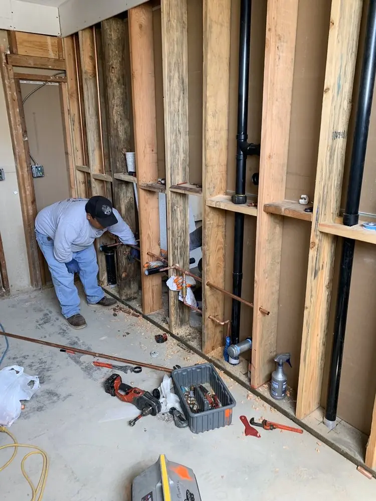 Commercial rough-in plumbing for Trenchless Sewer Repair in North Springs Apartments